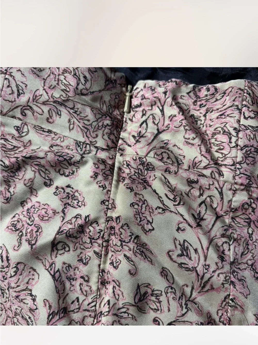 Ideology Cream Dress with Mauve Floral Print